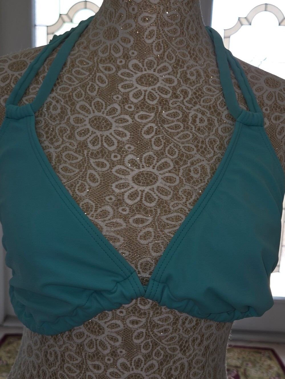 ASOS Swim Blue 36DD Bikini Top